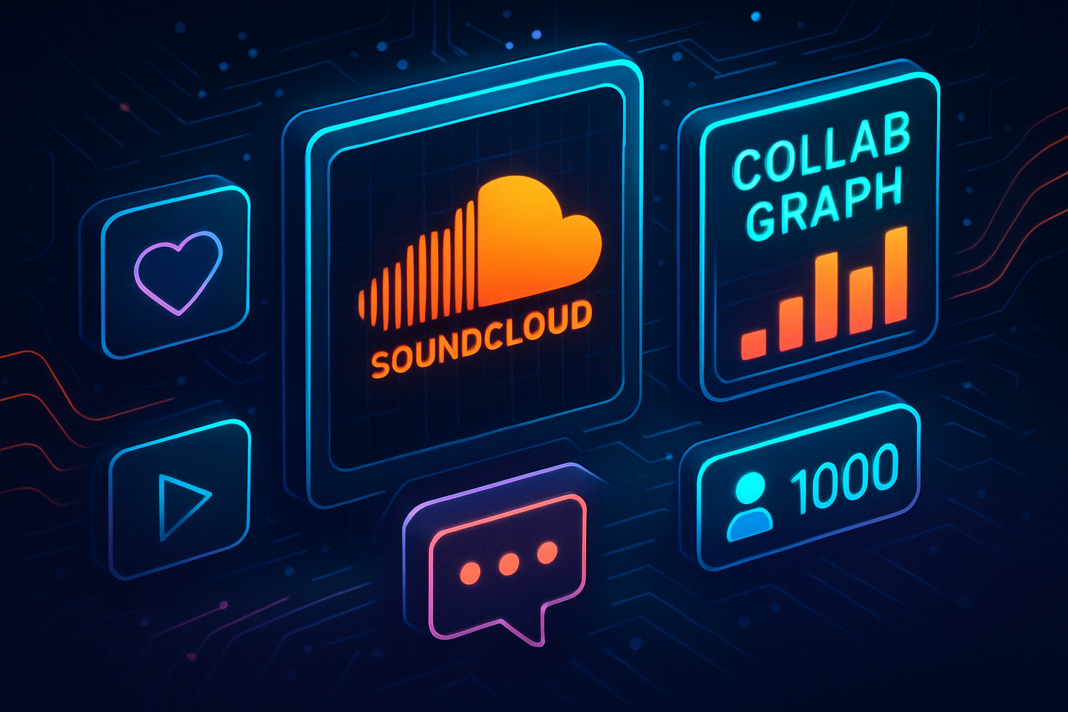 Comprar seguidores en SoundCloud: Collab Graph 2026