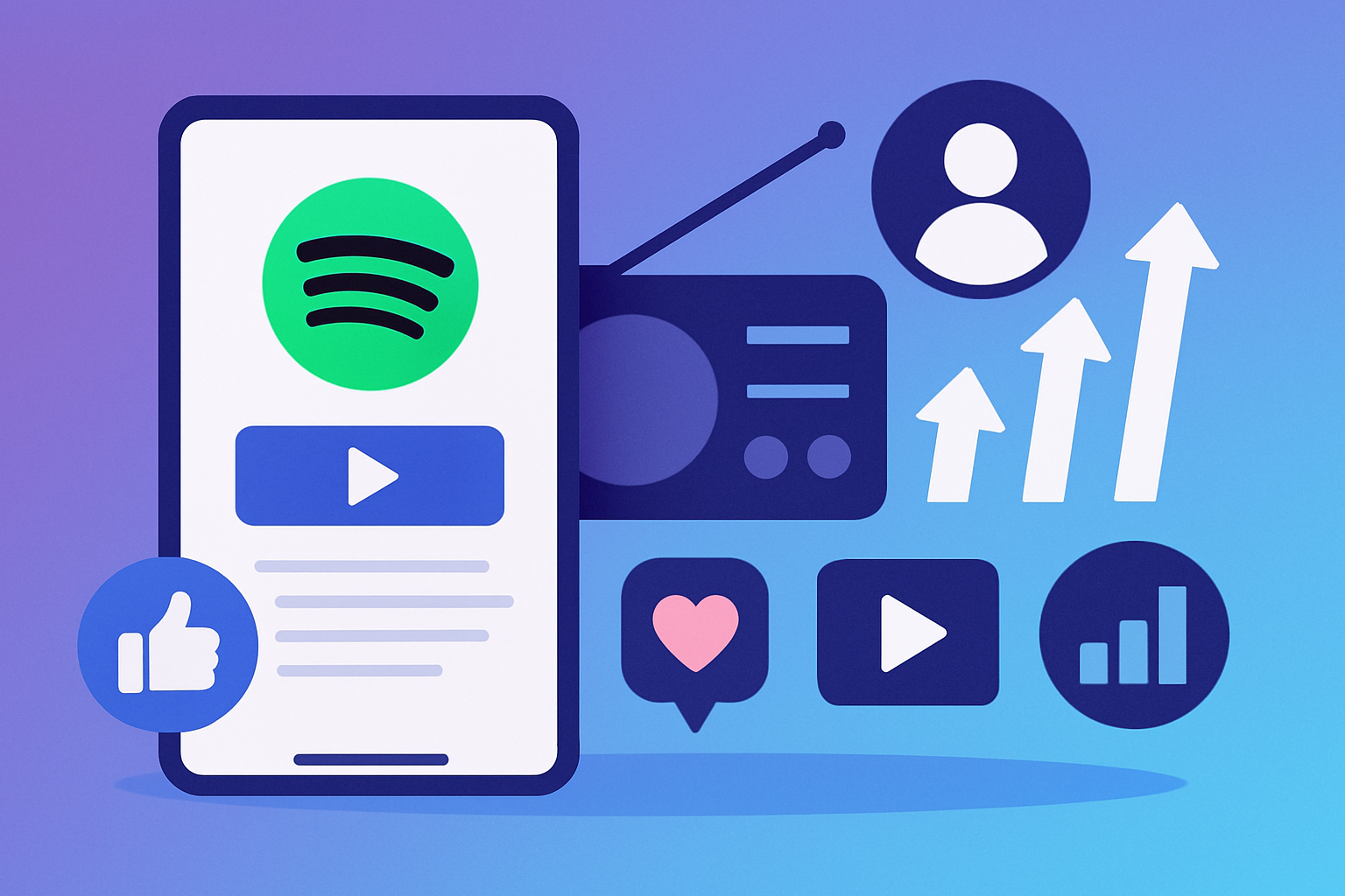 Comprar seguidores en Spotify: Radio-to-Follow 2026