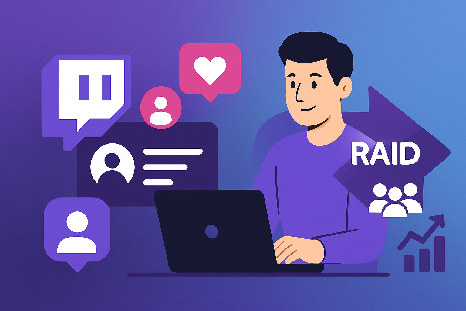 Comprar seguidores en Twitch: estrategia Raid Rooms 2026